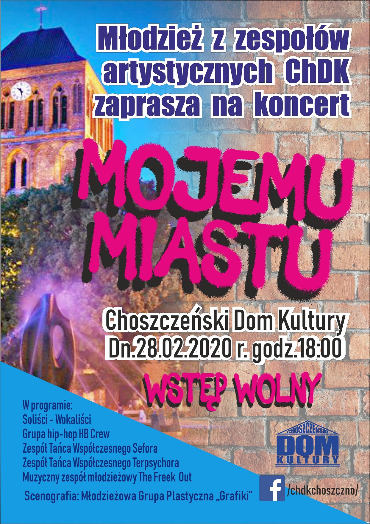 plakat koncert mojemu miastu